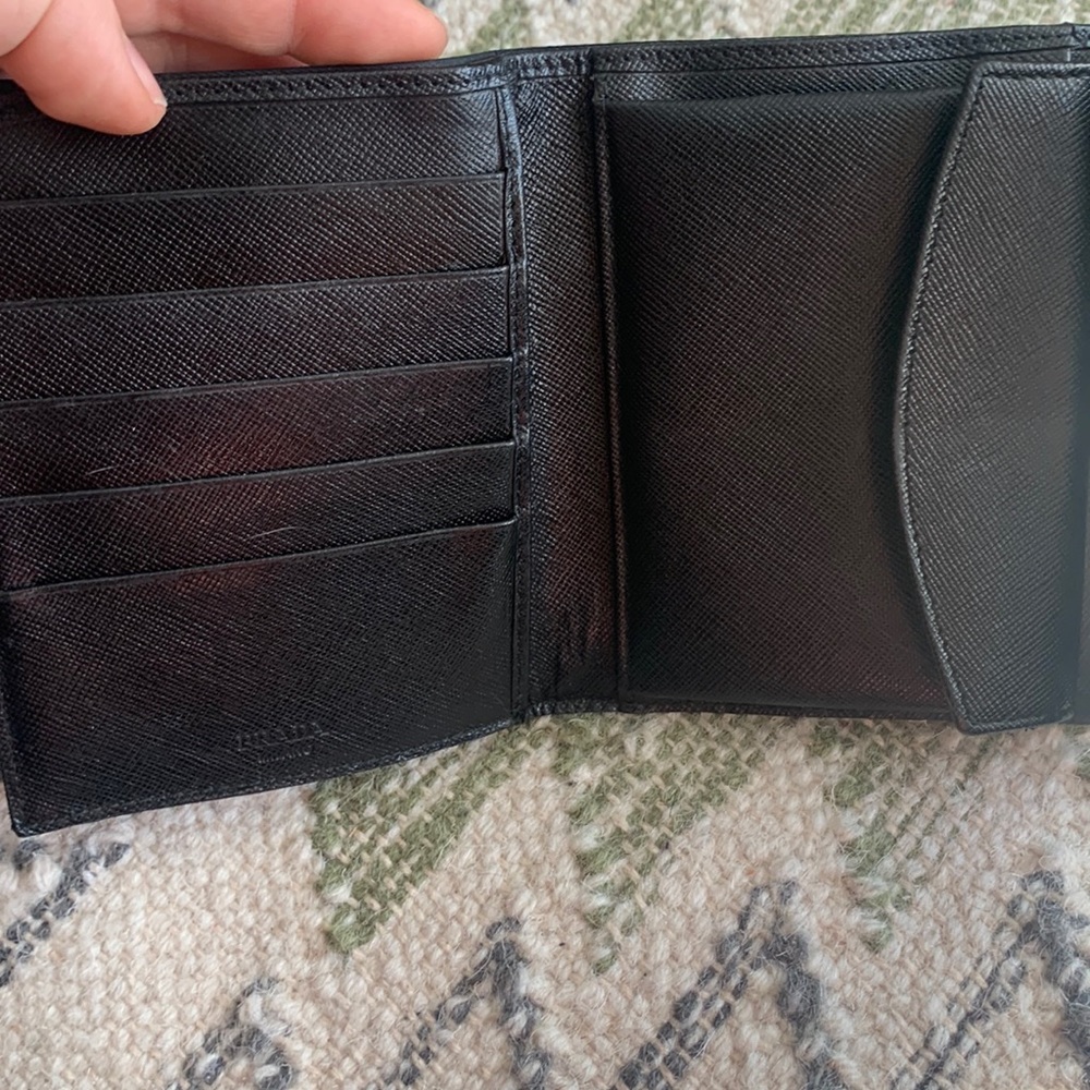 PRADA Nylon & Leather Wallet-100% Authentic & Good Used Condition! - Picture 8 of 11